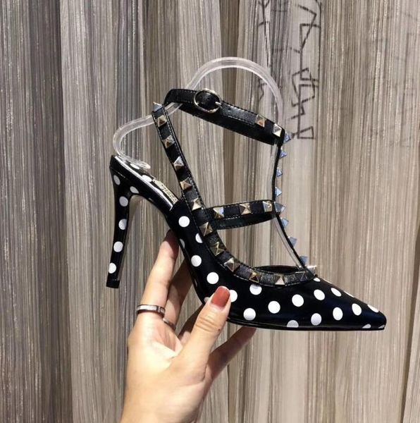designer women dress flat high heels patent matte leather one strip casual shoes girl luxury mules fashion with rock shape rivet studs, Black
designer women dress flat high heels patent matte leather one strip casual shoes girl luxury mules fashion with rock shape rivet studs, Black