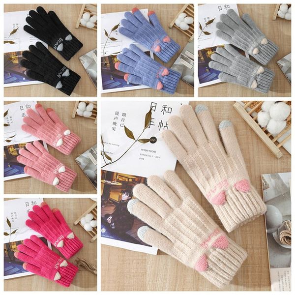 winter fashion touch screen gloves women cute cartoon bear printed wool knitted full finger mittens for girls christmas, Blue;gray
winter fashion touch screen gloves women cute cartoon bear printed wool knitted full finger mittens for girls christmas, Blue;gray