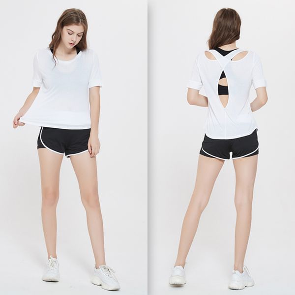 outdoor t-shirts women tshirts crz yoga solid color gym sport beauty back running workout athletic for training fitness shirt, Gray;blue
outdoor t-shirts women tshirts crz yoga solid color gym sport beauty back running workout athletic for training fitness shirt, Gray;blue