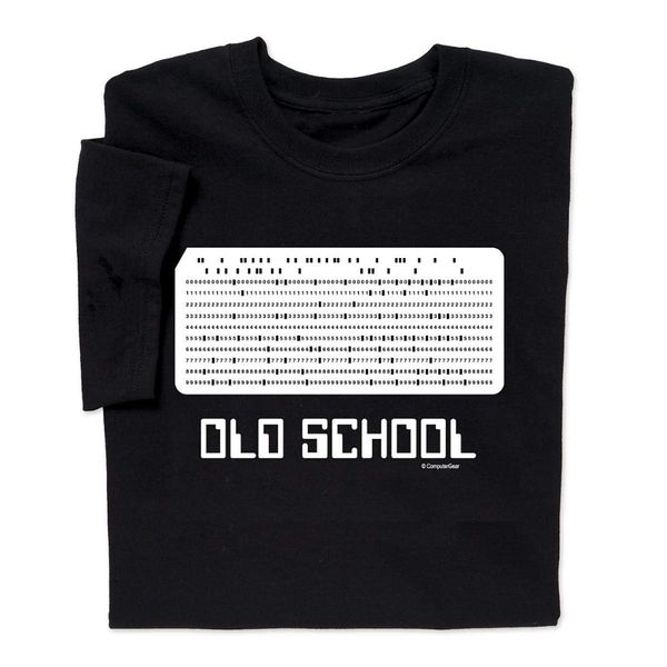 funny old school t shirt punchcard card punch geek nerd teenew 20 18 hip hop men and men brand clothing fashion tees
funny old school t shirt punchcard card punch geek nerd teenew 20 18 hip hop men and men brand clothing fashion tees
