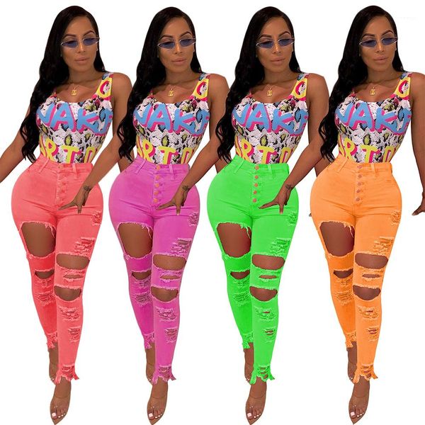 ripped pencil pants ladies solid color pants women hole washed jeans slim fit, Blue
ripped pencil pants ladies solid color pants women hole washed jeans slim fit, Blue