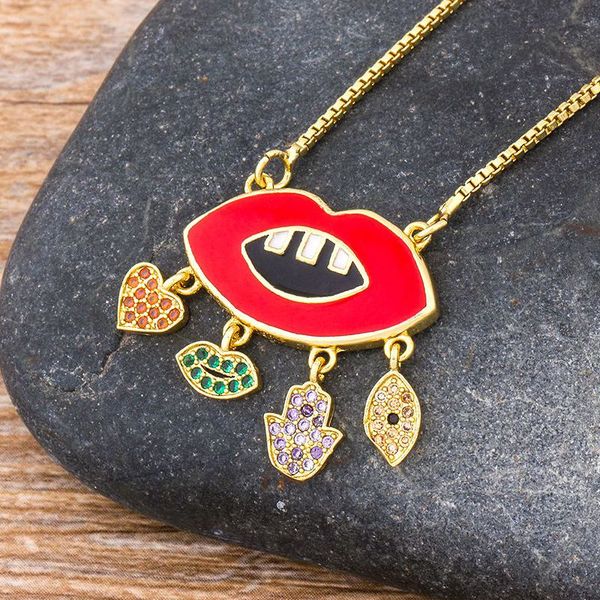 new trendy micro pave cz cubic zircon lip mouth palm heart shape copper pendant necklace for women girls fashion party jewelry, Silver
new trendy micro pave cz cubic zircon lip mouth palm heart shape copper pendant necklace for women girls fashion party jewelry, Silver
