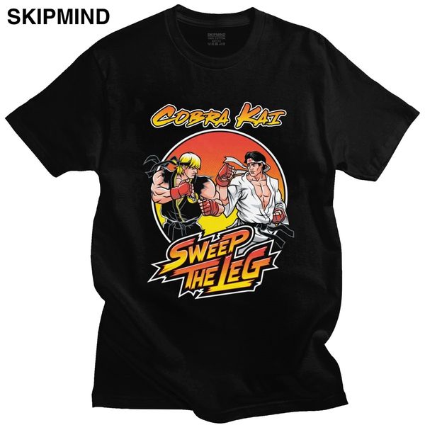 cool cobra kai t shirt men cotton sweeping legs t-shirt 1984 tv the karate kid tshirt daniel larusso tees short sleeved fan top
cool cobra kai t shirt men cotton sweeping legs t-shirt 1984 tv the karate kid tshirt daniel larusso tees short sleeved fan top