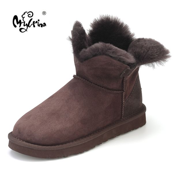 mylrina new arrival 100% real fur classic mujer botas genuine sheepskin leather snow boots winter shoes for women, Black
mylrina new arrival 100% real fur classic mujer botas genuine sheepskin leather snow boots winter shoes for women, Black