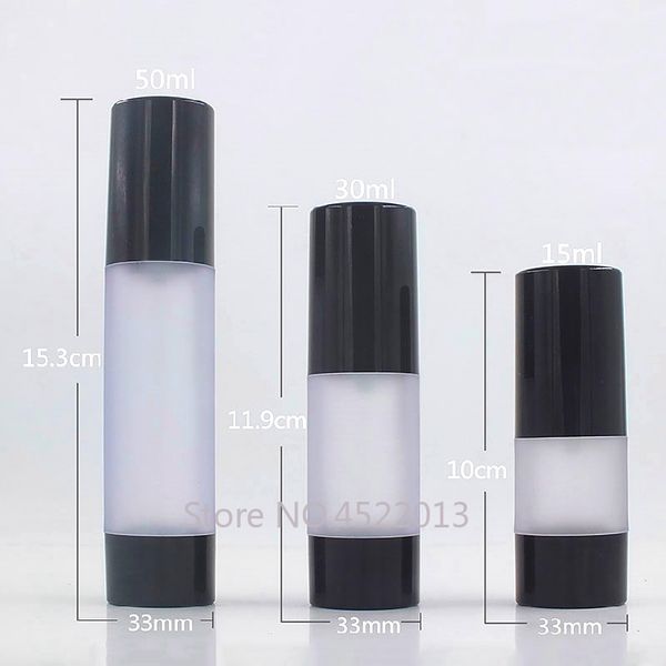 10/20/30pcs 15ml30ml50ml empty cosmetic frosted spray toner airless bottle with black lid, plastic vacuum spray nozzle atomizer
10/20/30pcs 15ml30ml50ml empty cosmetic frosted spray toner airless bottle with black lid, plastic vacuum spray nozzle atomizer