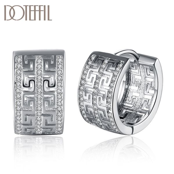 doteffil 925 sterling silver/18k gold double grid zircon earrings fashion for woman wedding engagement party gift jewelry, Golden;silver
doteffil 925 sterling silver/18k gold double grid zircon earrings fashion for woman wedding engagement party gift jewelry, Golden;silver