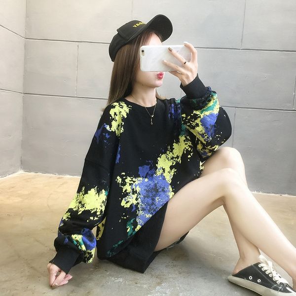 2020 early autumn new trendy student leisure korean style long sweater sleeve sweater women's loose large size women's clothing 9c, Black
2020 early autumn new trendy student leisure korean style long sweater sleeve sweater women's loose large size women's clothing 9c, Black