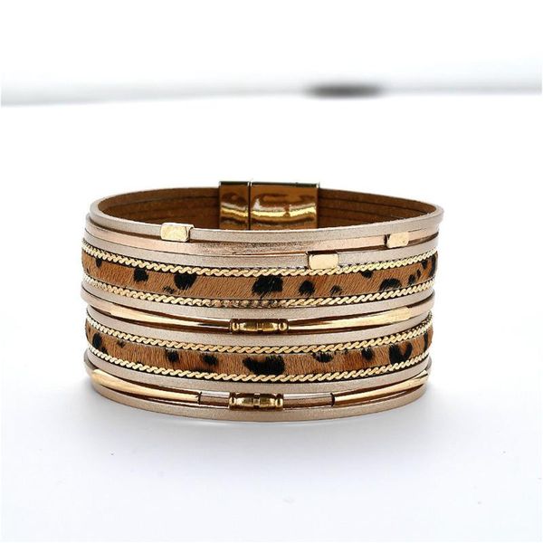 bohemia style fashion trendy magnetic multilayer leopard leather bracelet jewelry women 2020 female accessories, Black
bohemia style fashion trendy magnetic multilayer leopard leather bracelet jewelry women 2020 female accessories, Black
