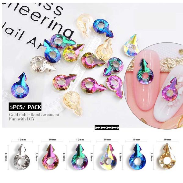 5pcs crystal arrow mars shape nail art rhinestones colorful glass jewelry chameleon 3d glitter decorations for diy accessory, Silver;gold
5pcs crystal arrow mars shape nail art rhinestones colorful glass jewelry chameleon 3d glitter decorations for diy accessory, Silver;gold
