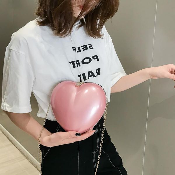 women bag zipper heart-shaped crossbody simple fashion shoulder taschen women bolsa masculina sac femme sac bandouliere femme