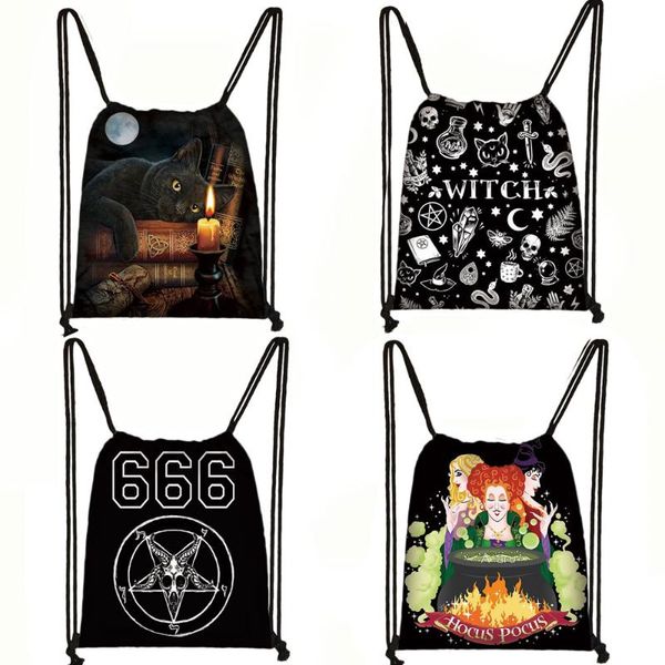 666 / satan / witch hocus pocus backpack women men travel bags ladies canvas shopping bag kids daypack student bookbag
666 / satan / witch hocus pocus backpack women men travel bags ladies canvas shopping bag kids daypack student bookbag