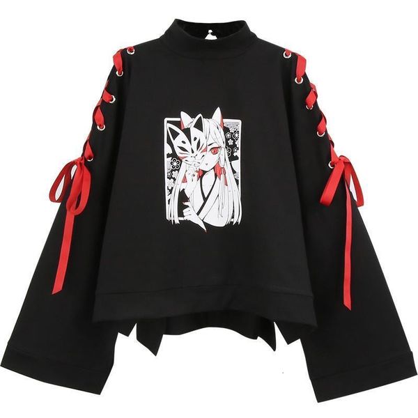 women's clothing cute long sleeves hoodie strapped anime demon fox hoodies sweatshirts sweet kawaii high collar clothes, Black
women's clothing cute long sleeves hoodie strapped anime demon fox hoodies sweatshirts sweet kawaii high collar clothes, Black