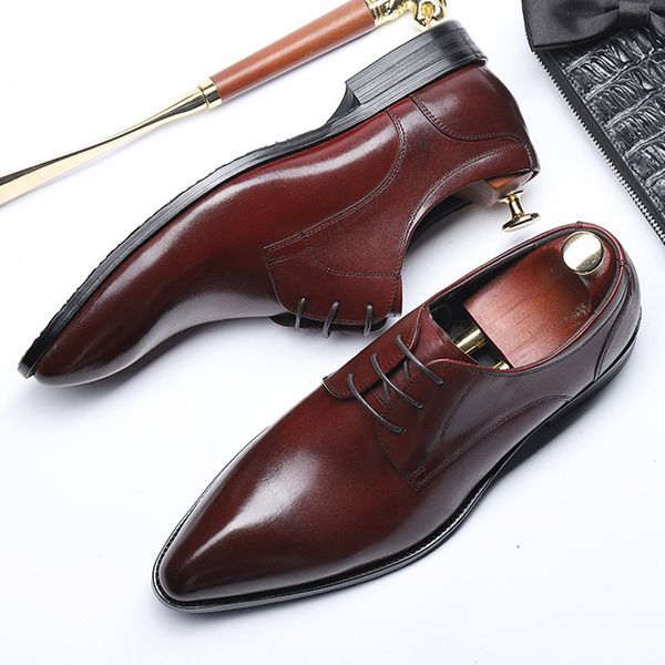 2020 spring and summer new fashion high-end men's youth business dress shoes men's leather pointed casual wedding shoes, Black
2020 spring and summer new fashion high-end men's youth business dress shoes men's leather pointed casual wedding shoes, Black