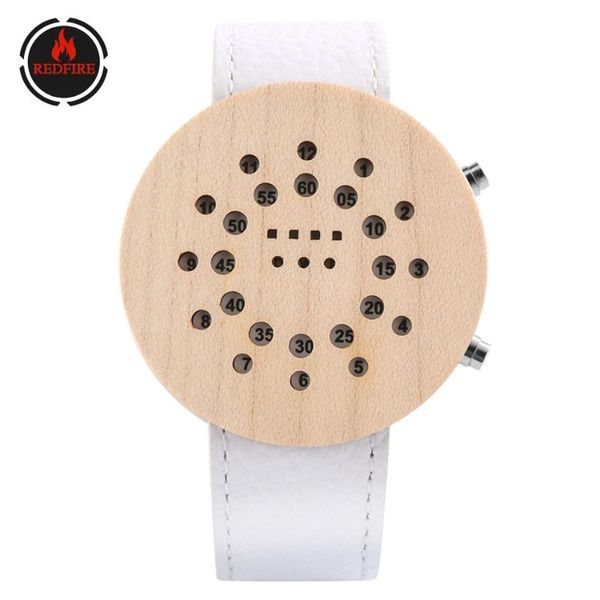 wristwatches redfire hollow circles led display men watches creative round natural wooden genuine leather men's watch arrival 2021, Slivery;brown
wristwatches redfire hollow circles led display men watches creative round natural wooden genuine leather men's watch arrival 2021, Slivery;brown