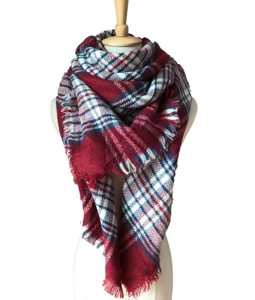 2020 new autumn winter cashmere-like large double-sided color plaid scarf women's shawl 2001, Blue;gray
2020 new autumn winter cashmere-like large double-sided color plaid scarf women's shawl 2001, Blue;gray