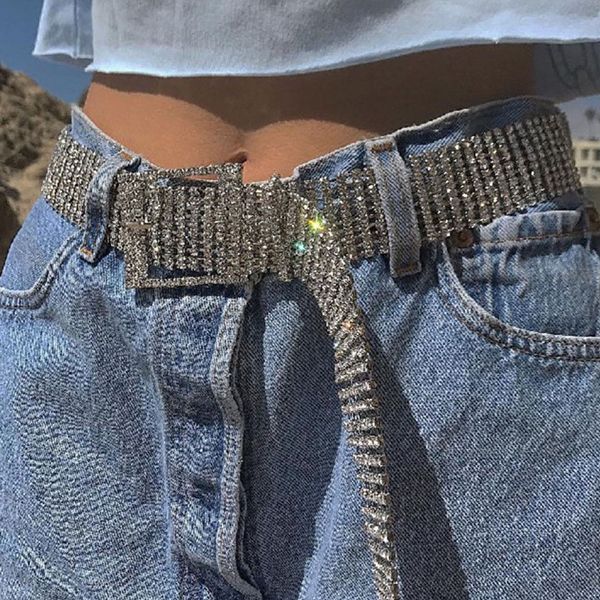women rhinestone shiny waistband belts casual party dress belt chain women girl apparel accessories, Black;brown
women rhinestone shiny waistband belts casual party dress belt chain women girl apparel accessories, Black;brown