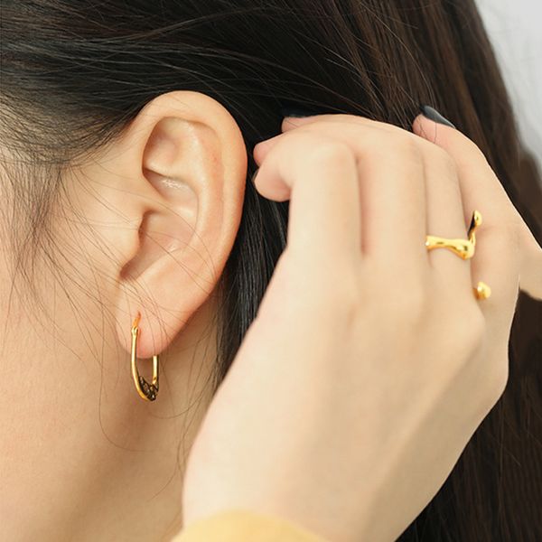 hoop & huggie vivilady 100% 925 sterling silver vintage irregular round circle women earrings trendy female fine jewelry brincos, Golden;silver
hoop & huggie vivilady 100% 925 sterling silver vintage irregular round circle women earrings trendy female fine jewelry brincos, Golden;silver
