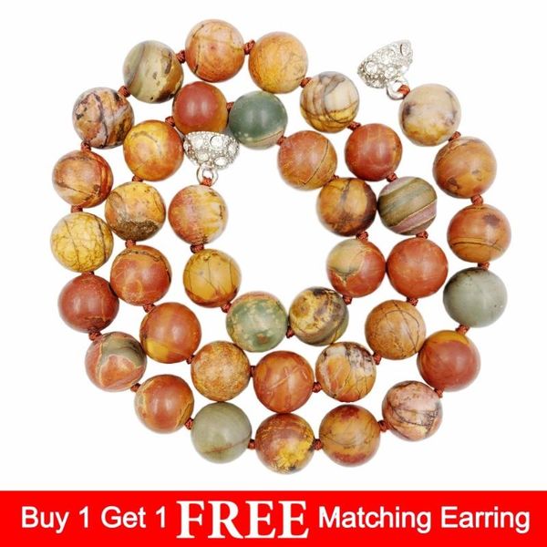 chokers natural stone picasso jaspers 9-10mm round beads magnet clasp necklace 18'' fashion, Golden;silver
chokers natural stone picasso jaspers 9-10mm round beads magnet clasp necklace 18'' fashion, Golden;silver