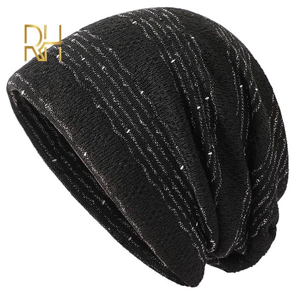 women slouchy baggy head cap beanie cancer hat turban elegant month warm chemotherapy hat plain and neat simple clean caps rh, Blue;gray