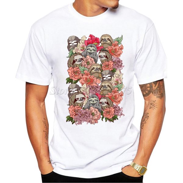2019 new fashion flower sloth design men's printed t shirt cool casual male t-shirt
2019 new fashion flower sloth design men's printed t shirt cool casual male t-shirt