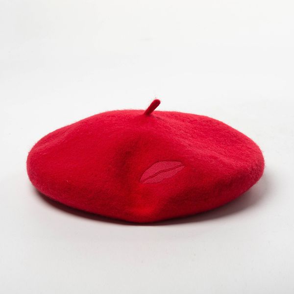 autumn winter new red lip embroidery wool beret painter hat ms. fashion warm embroidered bud cap, Blue;gray
autumn winter new red lip embroidery wool beret painter hat ms. fashion warm embroidered bud cap, Blue;gray