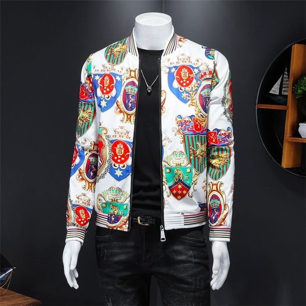 20ss men's autumn bomber jacket casual print windbreaker zipper stand collar slim coat slim fit bomber jacket coat polo coat, Black;brown
20ss men's autumn bomber jacket casual print windbreaker zipper stand collar slim coat slim fit bomber jacket coat polo coat, Black;brown