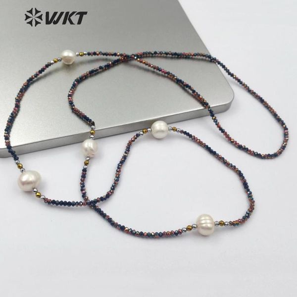 wt-n1159 colorful beaded necklace 36inch long stones necklace with pearl charm handmade gift for women, Silver
wt-n1159 colorful beaded necklace 36inch long stones necklace with pearl charm handmade gift for women, Silver