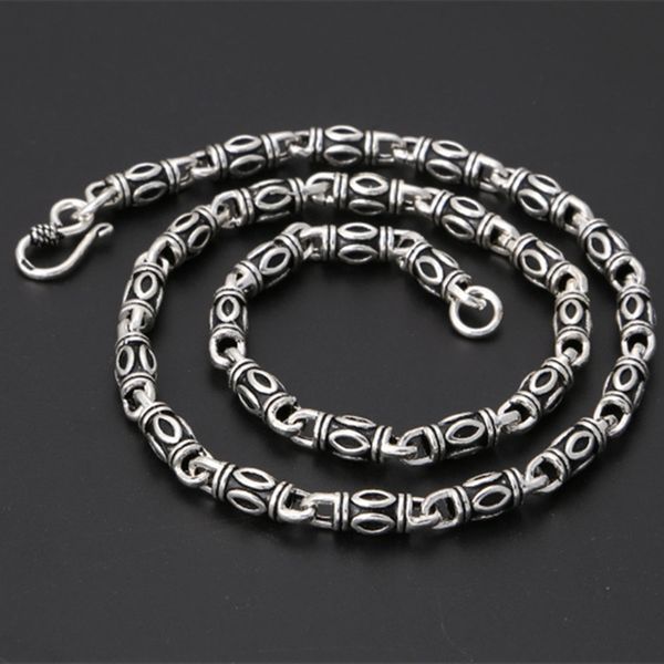 65cm 100% real pure 925 sterling silver choker necklace 6mm thick chain men gift thai silver long initial necklace 
65cm 100% real pure 925 sterling silver choker necklace 6mm thick chain men gift thai silver long initial necklace