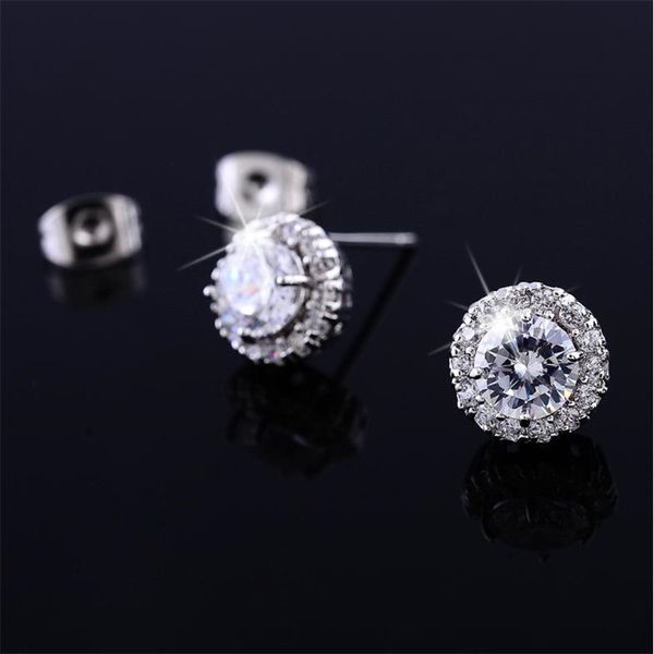 new arrival friends 18k white gold plated earings big diamond earrings for women white zircon earrings, Golden;silver 
new arrival friends 18k white gold plated earings big diamond earrings for women white zircon earrings, Golden;silver