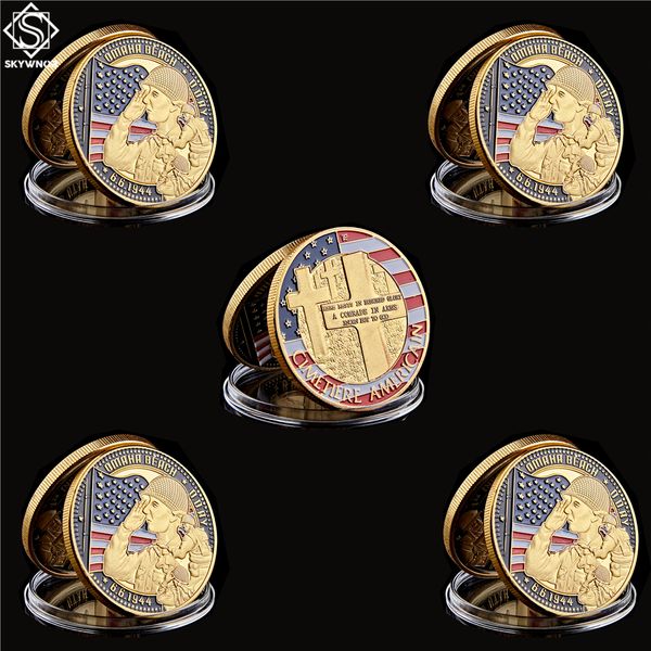 5pcs 1944.6.6 d-day omaha beach craft 1oz gold plated souvenir cimetiere american military challenge coin collection
5pcs 1944.6.6 d-day omaha beach craft 1oz gold plated souvenir cimetiere american military challenge coin collection