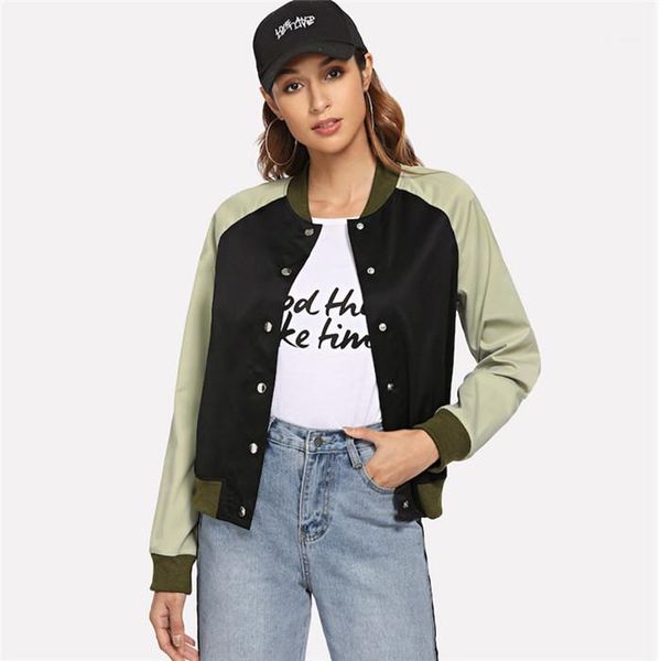 jackets casual stand collar ladies baseball clothing autumn winter women long sleeve coats for students patchwork womens designer, Black;brown
jackets casual stand collar ladies baseball clothing autumn winter women long sleeve coats for students patchwork womens designer, Black;brown