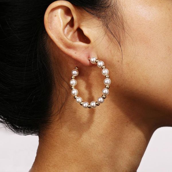 stud fashion women's earrings imitation pearls gold color metal geometric round wedding party femme jewelry, 1 pair, Golden;silver
stud fashion women's earrings imitation pearls gold color metal geometric round wedding party femme jewelry, 1 pair, Golden;silver