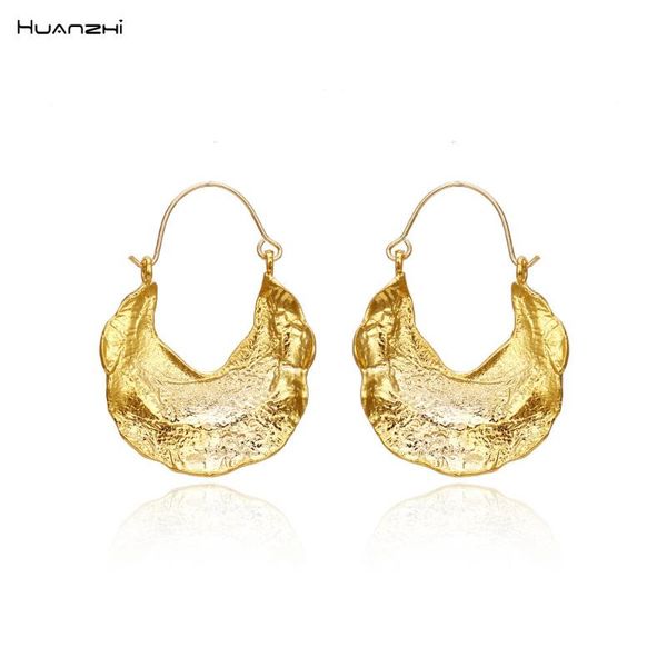 huanzhi 2020 new vintage gold silver color irregular leaf hoop earrings for women geometric round statement earrings jewelry, Golden;silver
huanzhi 2020 new vintage gold silver color irregular leaf hoop earrings for women geometric round statement earrings jewelry, Golden;silver