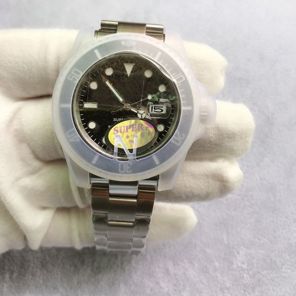 v3 version automatic mechanical mens watch 50m waterproof eta 2813 sapphire ceramic bezel stainless steel glide lock men watches, Slivery;brown
v3 version automatic mechanical mens watch 50m waterproof eta 2813 sapphire ceramic bezel stainless steel glide lock men watches, Slivery;brown