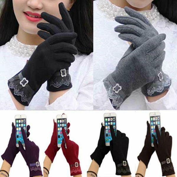 women' lace touch screen gloves for smartphone winter warm gloves & mittens apparel accessories, Blue;gray
women' lace touch screen gloves for smartphone winter warm gloves & mittens apparel accessories, Blue;gray