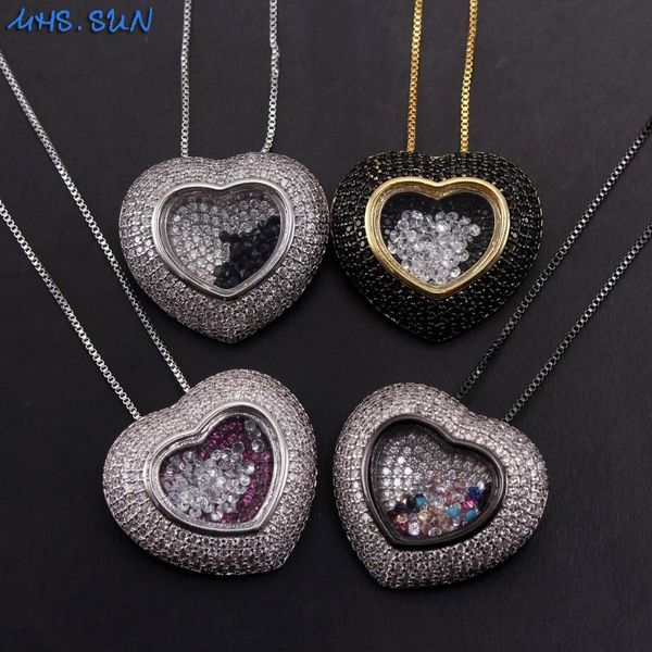 chains mhs.sun women mosaic zircon heart pendant necklace vintage gold color fashion chain jewelry accessories for girl gift, Silver
chains mhs.sun women mosaic zircon heart pendant necklace vintage gold color fashion chain jewelry accessories for girl gift, Silver