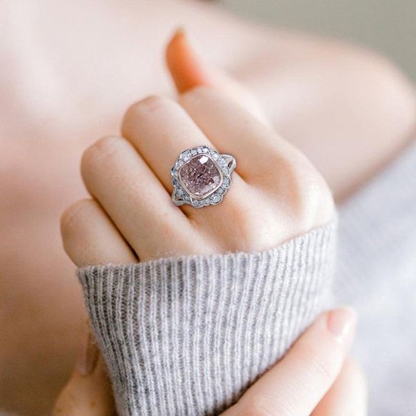 new rose gold plated two-tone pink moissanite ring for girl friend gift, Golden;silver
new rose gold plated two-tone pink moissanite ring for girl friend gift, Golden;silver