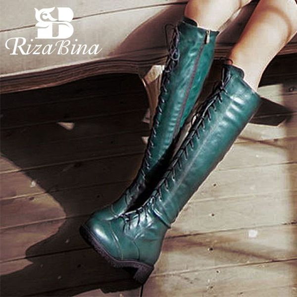 rizabina classic motorcycle boots women cross tied knee high boots british style winter round toe flats shoes women size 34-39, Black
rizabina classic motorcycle boots women cross tied knee high boots british style winter round toe flats shoes women size 34-39, Black