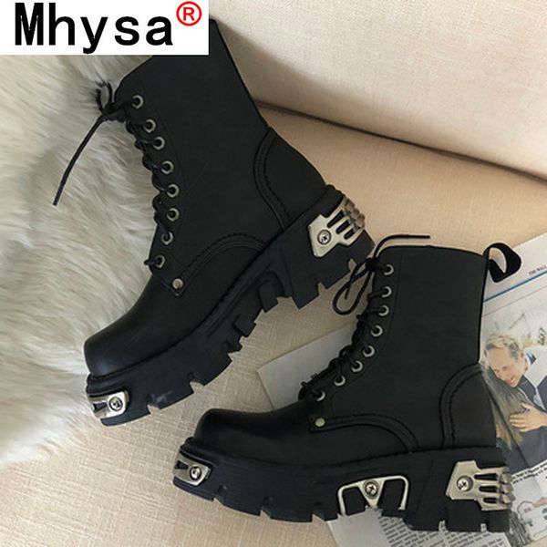 punk style platform women ankle boots women motorcycle boot fashion ladies chunky shoes metal decor platform boots gothic, Black
punk style platform women ankle boots women motorcycle boot fashion ladies chunky shoes metal decor platform boots gothic, Black