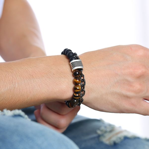 10pcs bc jewelry natural white map stone men's beaded bracelet for gift stainless steel chain bracelets male jewelry, Golden;silver
10pcs bc jewelry natural white map stone men's beaded bracelet for gift stainless steel chain bracelets male jewelry, Golden;silver