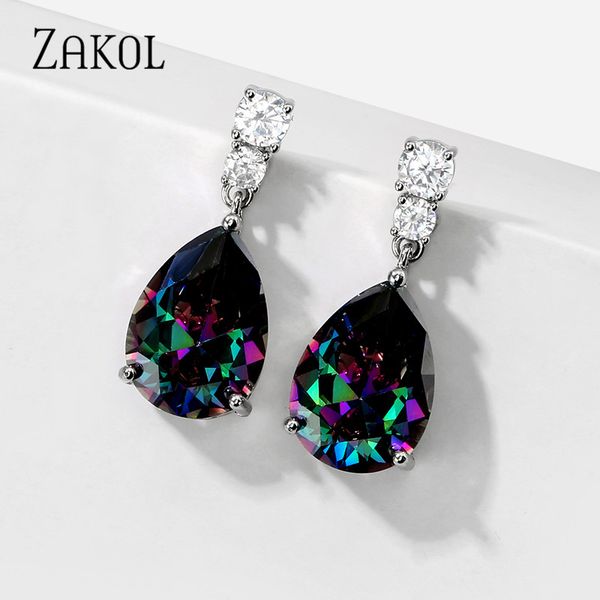 dangle & chandelier zakol silver color water drop cz earings with mystic fire rainbow birthstone multicolor zircon for women jewelry
dangle & chandelier zakol silver color water drop cz earings with mystic fire rainbow birthstone multicolor zircon for women jewelry