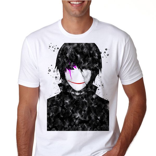 darker than black anime t-shirt cotton tee shirt manga gift quality n1337 cartoon t shirt men new fashion tshirt