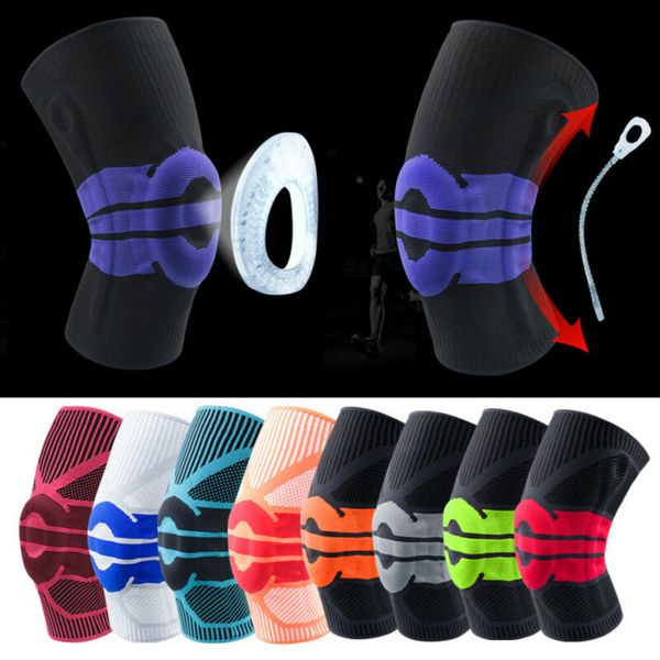 knee brace compression protection silicone spring meniscus support pain relief, Black;gray
knee brace compression protection silicone spring meniscus support pain relief, Black;gray