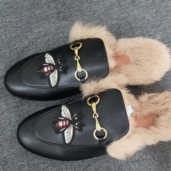 new fashion rabbit hair flat bottom half lug shoes for women autumn and winter thickened woolly slippers warm embroidered shoes b93, Black
new fashion rabbit hair flat bottom half lug shoes for women autumn and winter thickened woolly slippers warm embroidered shoes b93, Black