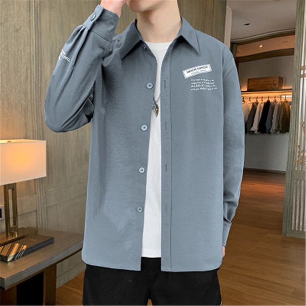 man all-match shirts coat fashion korean version trend long sleeve turn down collar casual shirts designer teenager loose button shirts, White;black
man all-match shirts coat fashion korean version trend long sleeve turn down collar casual shirts designer teenager loose button shirts, White;black