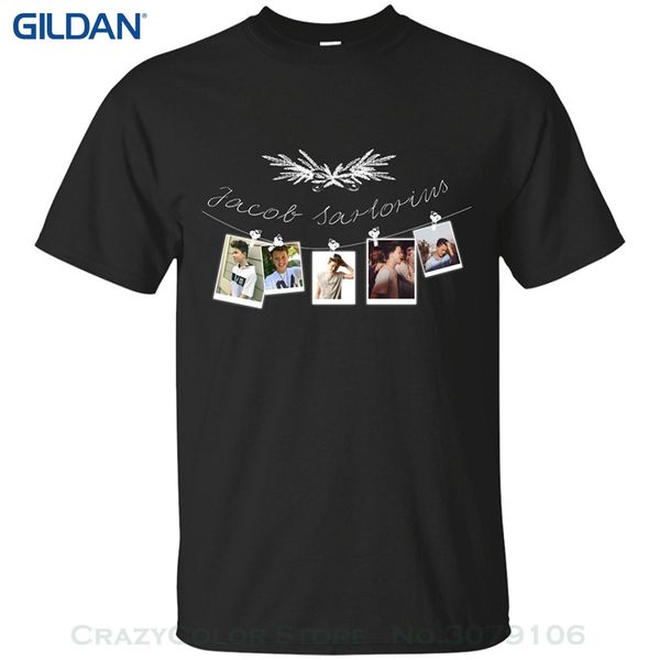men t shirt print cotton short sleeve t-shirt jacob sartorius t-shirt