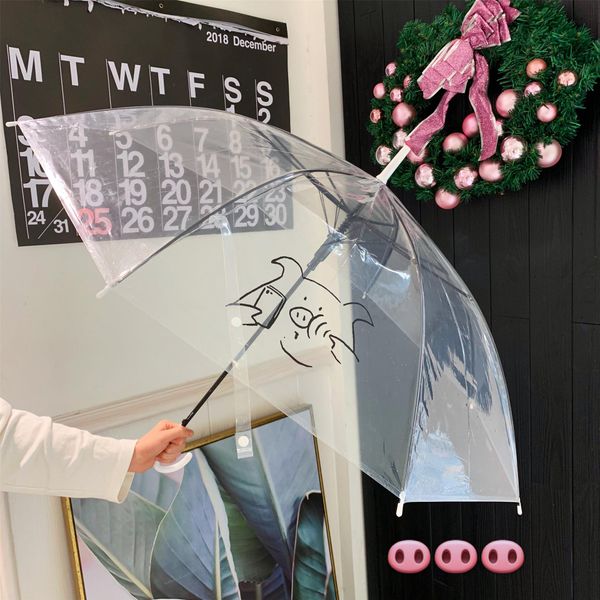 sunny rain umbrella lady umbrella simple transparent pig pig umbrella wild couple cute girl long handle bbyelo lg2010
sunny rain umbrella lady umbrella simple transparent pig pig umbrella wild couple cute girl long handle bbyelo lg2010