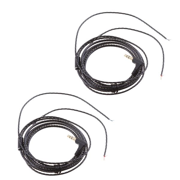 2 pieces 3.5mm right jack earphone audio cable repair replacement wire line diy black
2 pieces 3.5mm right jack earphone audio cable repair replacement wire line diy black