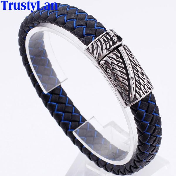 tennis fashion braided leather bracelet man stainless steel mens wing bracelets & bangles with magnetic clasp men jewelry for husband, Golden;silver
tennis fashion braided leather bracelet man stainless steel mens wing bracelets & bangles with magnetic clasp men jewelry for husband, Golden;silver