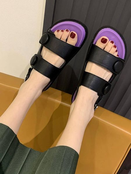 women's shoes sandals 2020 new summer fashion thick bottom personality soft bottom casual shoes, Black
women's shoes sandals 2020 new summer fashion thick bottom personality soft bottom casual shoes, Black
